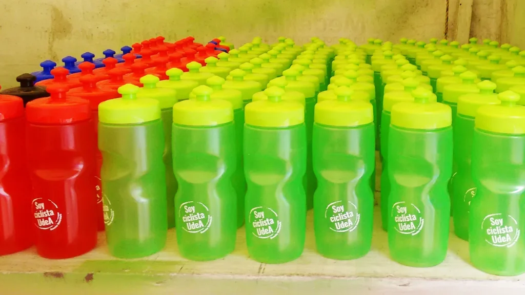 Impresión en termos plásticos - soy cilclista UDEA